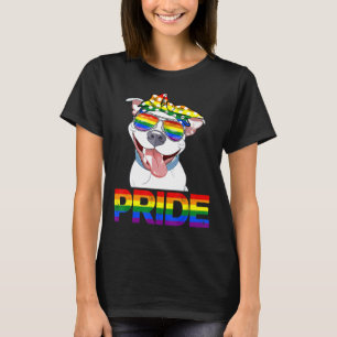 Pitbull Pride Lgbt Pride Pitbull Älskare Gay Lesbi T Shirt