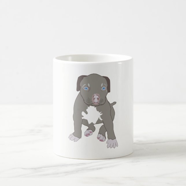 Pitbull Puppy Kaffemugg (Center)