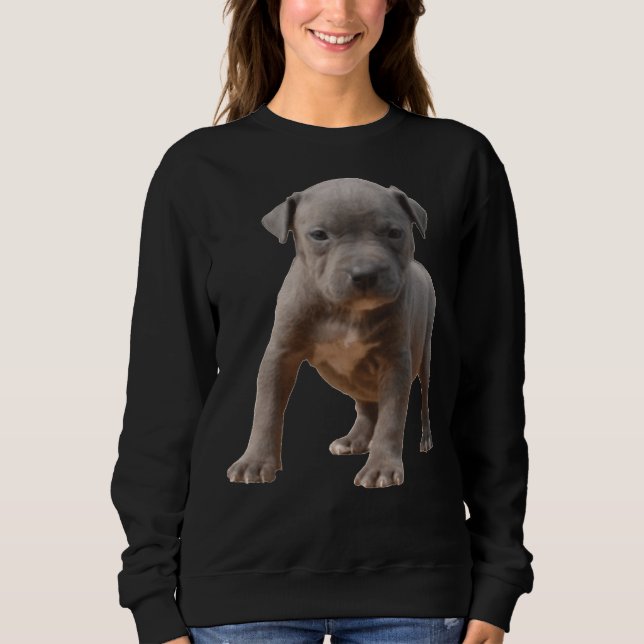 Pitbull Puppy Power T Shirt (Framsida)