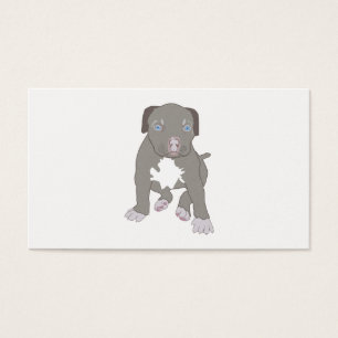 Pitbull Puppy Visitkort