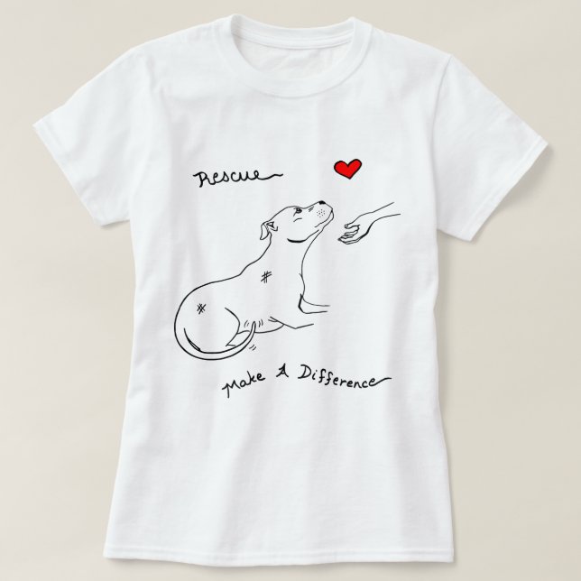 Pitbull Rädding Foster Adopt Pit Bull Älskare 266 T Shirt (Design framsida)