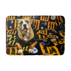 Pitbull Rädding Hund Football Fanatic Badrumsmatta