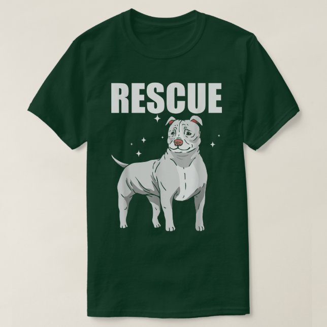 Pitbull Rädding, Hundägare Älskare Pit Bull Dogs T Shirt (Design framsida)