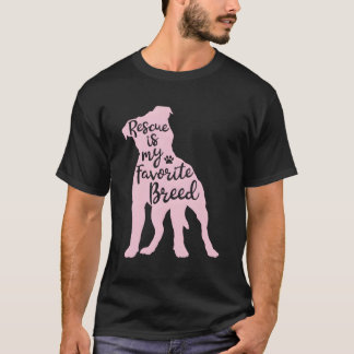 Pitbull-Räddingen är min favoritras Hund Pit Bull T Shirt