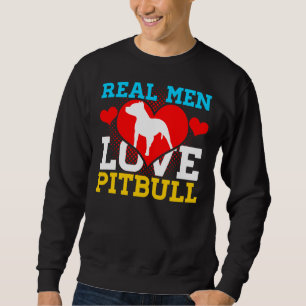 Pitbull Real Manar Kärlek Pitbull Lång Ärmad Tröja