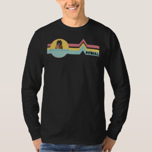 Pitbull Retro Krig Hund Mamma T Shirt