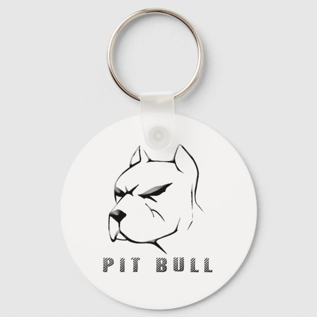 Pitbull rita nyckelring (Framsida)
