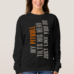 Pitbull Rolig hund lutande djuröverdrag T Shirt