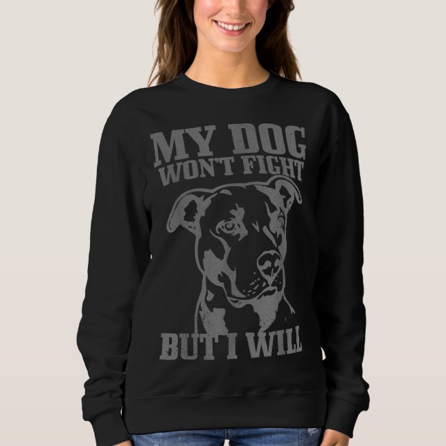 Pitbull Rolig hund Pitbull Mamma Pitbull Pappa T Shirt (Framsida)