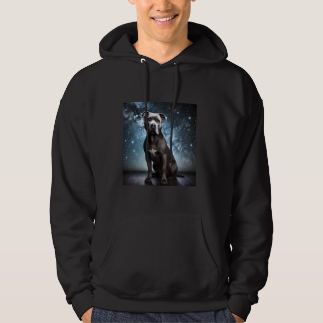 Pitbull Shirt Pittie Mamma Hund Amerikanska terrie Hoodie (Framsida)