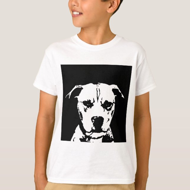 Pitbull skjorta - ungeT-tröja T Shirt (Framsida)