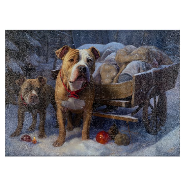 Pitbull Snowy Sleigh-juldekretet (Framsidan)