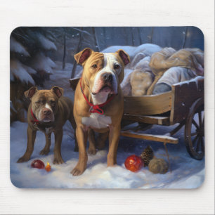 Pitbull Snowy Sleigh-juldekretet Musmatta