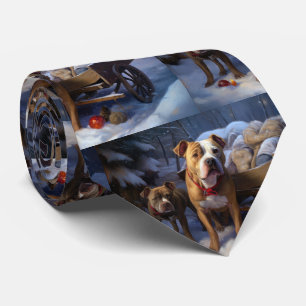 Pitbull Snowy Sleigh-juldekretet Slips