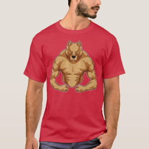 Pitbull som BodyBuilder T Shirt