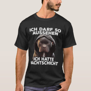Pitbull Spruch Lustig Geschenk I Ich hatte Nachtsc T Shirt