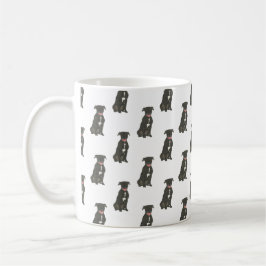 Pitbull Staffy (svart) Kaffemugg
