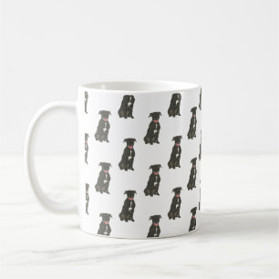 Pitbull Staffy (svart) Kaffemugg