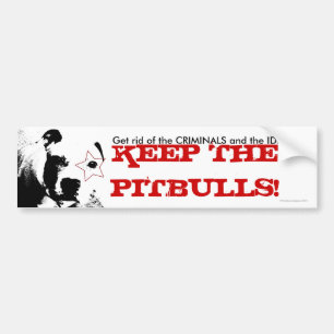 Pitbull supporterbildekal bildekal