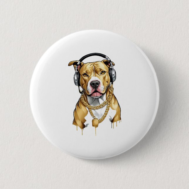 Pitbull T-shirt gatustil Knapp (Framsida)