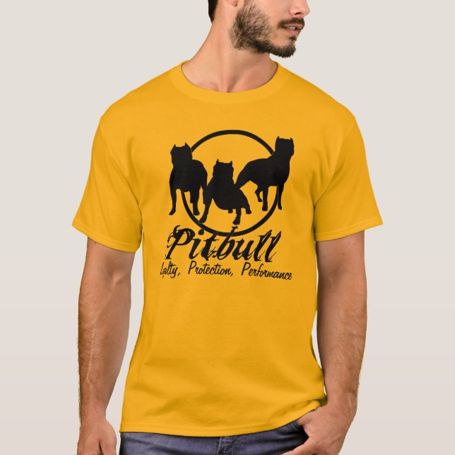 PITBULL-T-TRÖJA TEE SHIRT (Framsida)