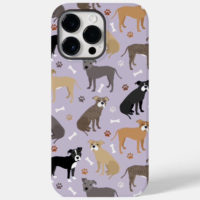 Pitbull Tass och Bones Fodral-Mate iphone case (Baksida)