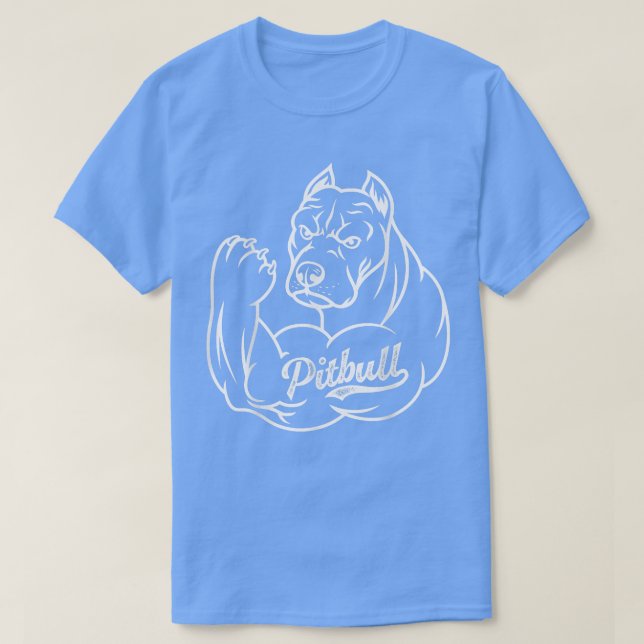 Pitbull Tattoo, Hund är Kärlek Pitbull Smile, Pitb T Shirt (Design framsida)