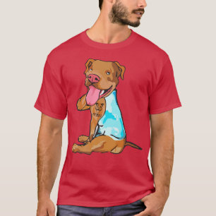 Pitbull Tattoo, Hund är Kärlek Pitbull Smile, Pitb T Shirt