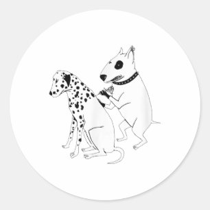 Pitbull Terrier Hund Animal Dalmatian Tattoo Puppy Runt Klistermärke