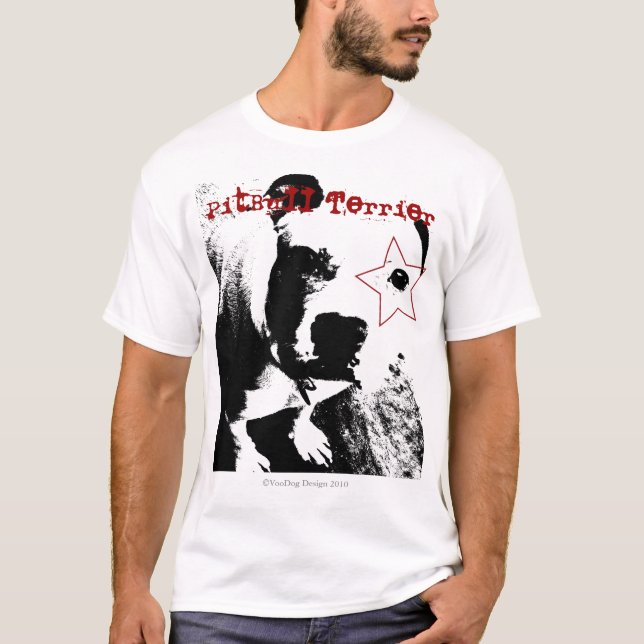 Pitbull Terrier T-shirt (Framsida)