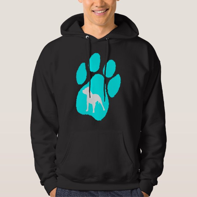 Pitbull Terrier Tass Hoodie (Framsida)