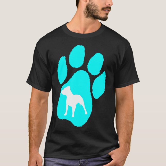 Pitbull Terrier Tass T Shirt (Framsida)