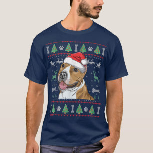 Pitbull Ugly jul Sweater Pit Bull Dog Älskare T Shirt