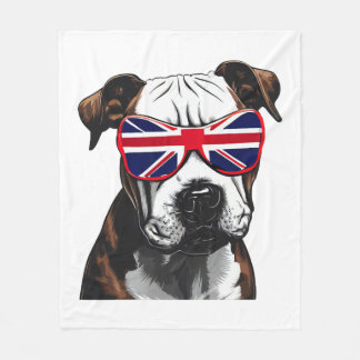 Pitbull Underbar Storbritannien Fleecefilt