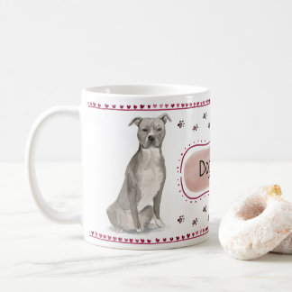 Pitbull vattenfärgmugg kaffemugg