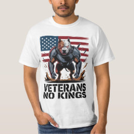 Pitbull Veterans No Kings Proud Dog Lover Gift T Shirt