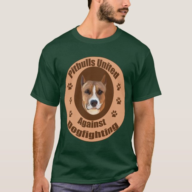 Pitbullar mot dogmatism tee shirt (Framsida)