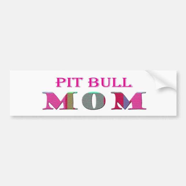 PitBullMamma Bildekal (Framsidan)