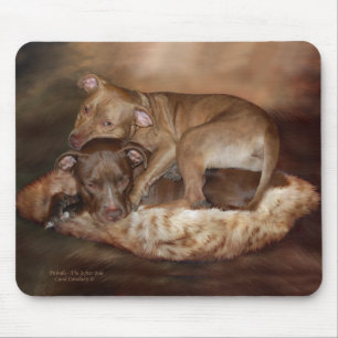 Pitbulls - den mer mjuka sidan Mousepad Musmatta