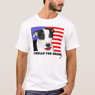 Pitbulls för Obama 2008 T-shirt