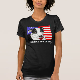 PITBULLS FÖR OBAMA 2008 TEE SHIRT