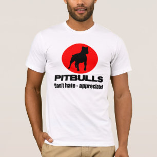 Pitbulls - hata inte, uppskatta T-tröja Tröja