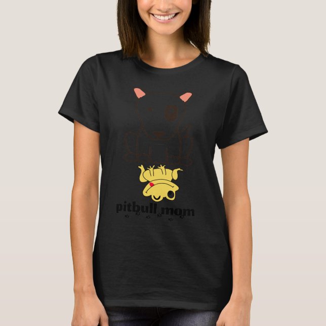 Pitbulls Mamma T Shirt (Framsida)