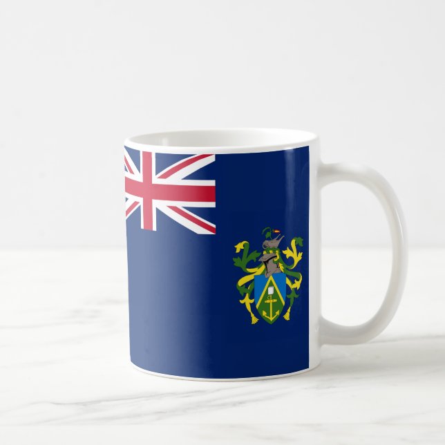 Pitcairn Flagga Ceramic Coffee Mugg (Höger)