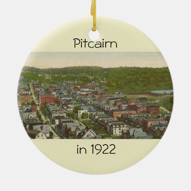 Pitcairn-Ornament-2 sided-Photo-1922-other-2007 Julgransprydnad Keramik (Baksidan)