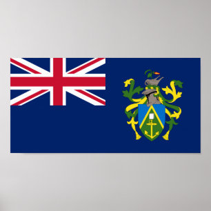 Pitcairnöarnas flagga poster