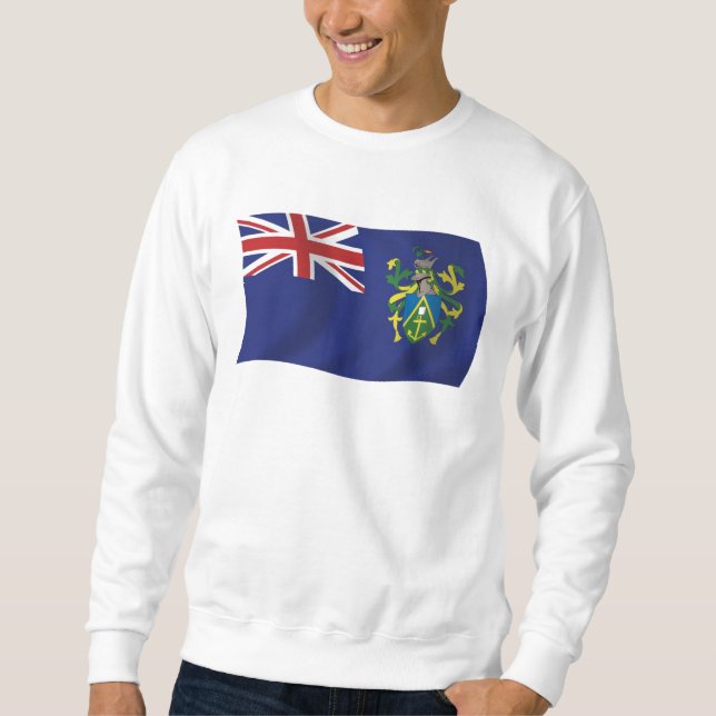 Pitcairnöarnas flagga skjorta lång ärmad tröja (Framsida)