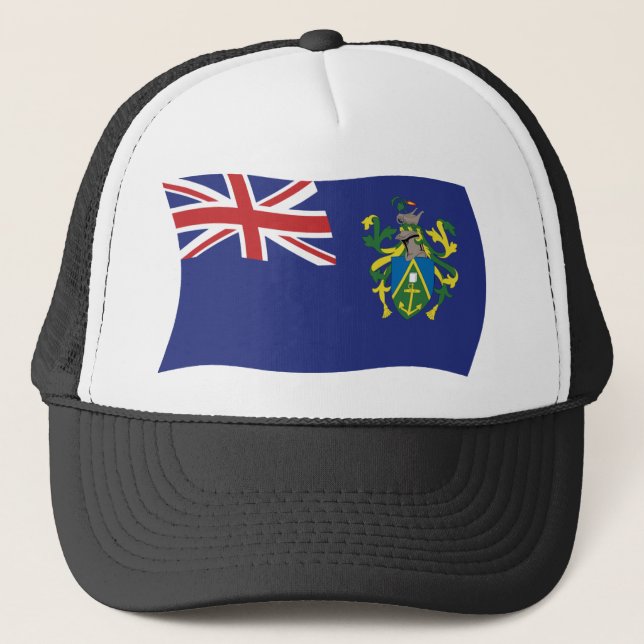 Pitcairnöarnas flagghatt truckerkeps (Framsida)