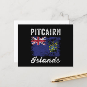 Pitcairöarna Flagga Distress Vykort