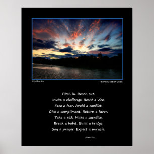Pitch in...motiverande poster